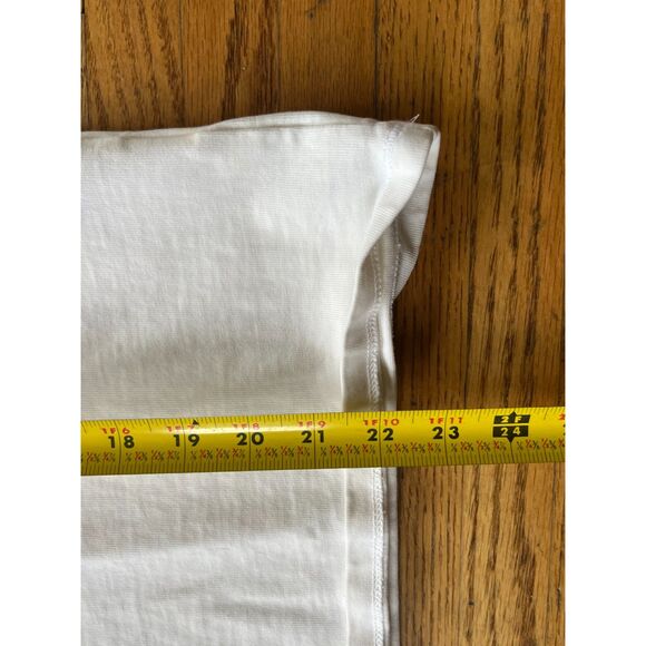 Second Layer White Cropped T Shirt Tee Top Women's Size Medium - Picture 8 of 10